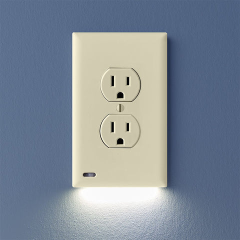 SnapPower GuideLight 2PLUS - Light Almond, Duplex - Wallplate Warehouse 01 - O1GL - XLA - SP20 851322008973 1 Duplex