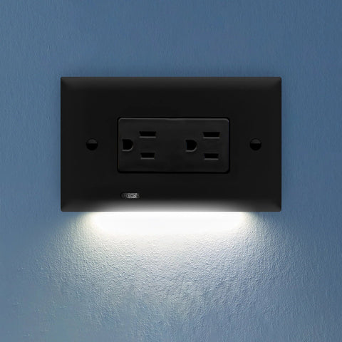 SnapPower Horizontal GuideLight 2PLUS - Black, Decor - Wallplate Warehouse O1GL - HCBK - NP21 00810119640765 1 Rocker
