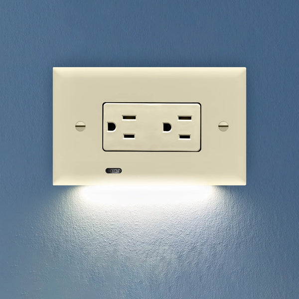 SnapPower Horizontal GuideLight 2PLUS - Light Almond, Decor - Wallplate Warehouse O1GL - HCLA - NP21 00810119640741 1 Rocker