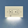 SnapPower Horizontal GuideLight 2PLUS - Light Almond, Decor - Wallplate Warehouse O1GL - HCLA - NP21 00810119640741 1 Rocker