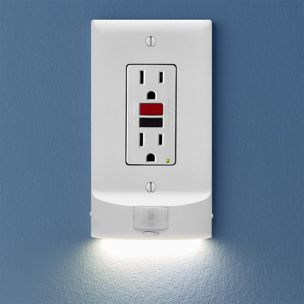SnapPower MotionLight - White, GFCI - Wallplate Warehouse 01 - O1ML - FWH - SM10 850033353075 1 Rocker