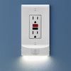 SnapPower MotionLight - White, GFCI - Wallplate Warehouse 01 - O1ML - FWH - SM10 850033353075 1 Rocker