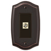 Sonoma Aged Bronze Steel - 1 Cable Jack Wallplate - Wallplate Warehouse 159CXDB 070686580318 Cable Jacks
