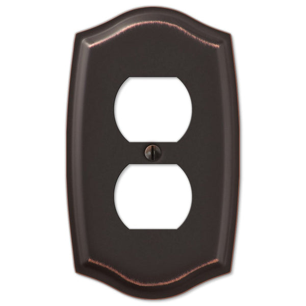 Sonoma Aged Bronze Steel - 1 Duplex Wallplate - Wallplate Warehouse 159DDB 070686573099 1 Duplex