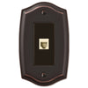 Sonoma Aged Bronze Steel - 1 Phone Jack Wallplate - Wallplate Warehouse 159PHDB 070686580349 Phone Jacks