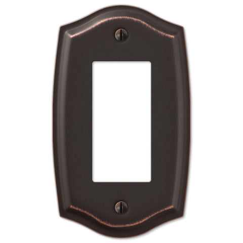 Sonoma Aged Bronze Steel - 1 Rocker Wallplate - Wallplate Warehouse 159RDB 070686573105 1 Rocker