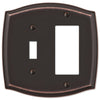 Sonoma Aged Bronze Steel - 1 Toggle / 1 Rocker Wallplate - Wallplate Warehouse 159TRDB 070686573136 1 Toggle / 1 Rocker