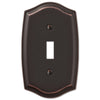 Sonoma Aged Bronze Steel - 1 Toggle Wallplate - Wallplate Warehouse 159TDB 070686573082 1 Toggle