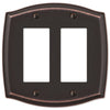 Sonoma Aged Bronze Steel - 2 Rocker Wallplate - Wallplate Warehouse 159RRDB 070686573150 2 Rocker