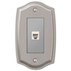 Sonoma Brushed Nickel Steel - 1 Phone Jack Wallplate - Wallplate Warehouse 159PHBN 070686580325 Phone Jacks