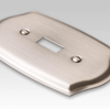 Sonoma Brushed Nickel Steel - 1 Phone Jack Wallplate - Wallplate Warehouse 159PHBN 070686580325 Phone Jacks