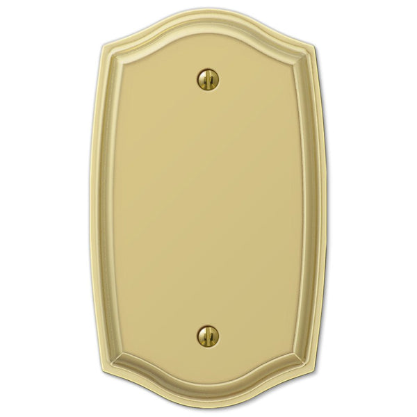 Sonoma Polished Brass Steel - 1 Blank Wallplate - Wallplate Warehouse 159BBR 070686573204 1 Blank