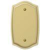Sonoma Polished Brass Steel - 1 Blank Wallplate - Wallplate Warehouse 159BBR 070686573204 1 Blank