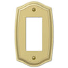Sonoma Polished Brass Steel - 1 Rocker Wallplate - Wallplate Warehouse 159RBR 070686573235 1 Rocker