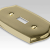 Sonoma Polished Brass Steel - 2 Toggle Wallplate - Wallplate Warehouse 159TTBR 070686573242 2 Toggle