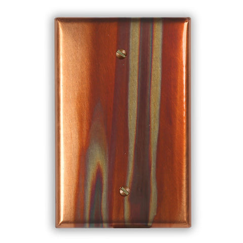Stellar Copper - 1 Blank Wallplate - Wallplate Warehouse STELCOP1B 819332025212 1 Blank