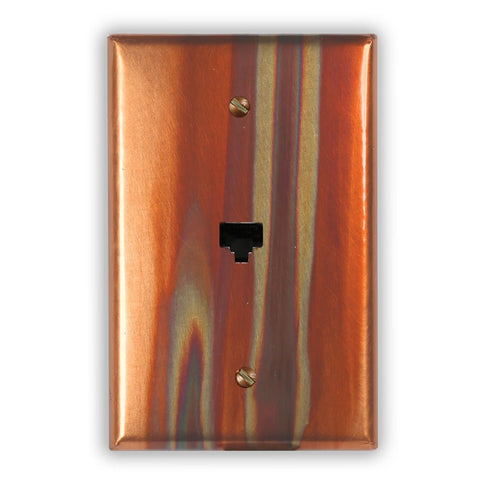 Stellar Copper - 1 Data Jack Wallplate - Wallplate Warehouse STELCOP1DJ 819332025250