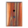 Stellar Copper - 1 Phone Jack / 1 Cable Jack Wallplate - Wallplate Warehouse STELCOP1PJ1CJ 819332025267