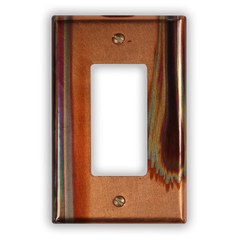 Stellar Copper - 1 Rocker Wallplate - Wallplate Warehouse STELCOP1R 819332025090 1 Rocker