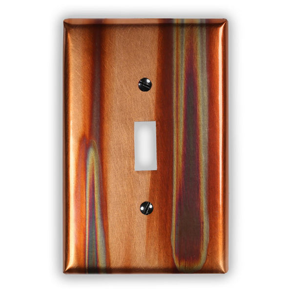 Stellar Copper - 1 Toggle Wallplate - Wallplate Warehouse STELCOP1T 819332025045 1 Toggle