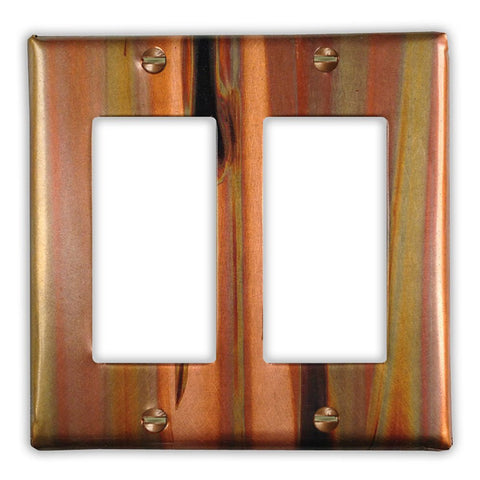 Stellar Copper - 2 Rocker Wallplate - Wallplate Warehouse STELCOP2R 819332025106 2 Rocker