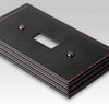 Steps Aged Bronze Cast - 2 Blank Wallplate