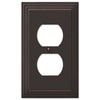 Steps Aged Bronze Cast - 1 Duplex Wallplate - Wallplate Warehouse 84DVB 070686452851 1 Duplex