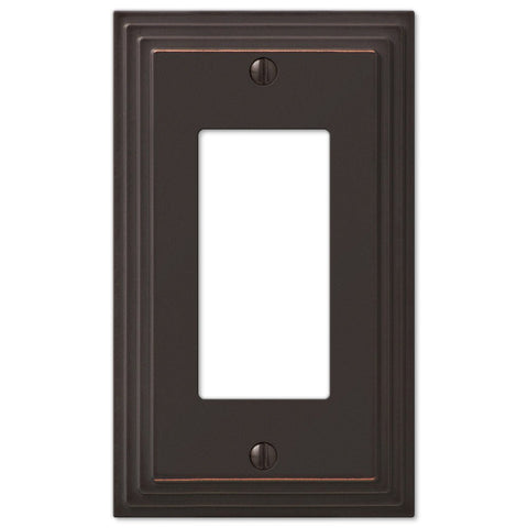 Steps Aged Bronze Cast - 1 Rocker Wallplate - Wallplate Warehouse 84RVB 070686452868 1 Rocker