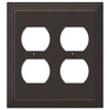 Steps Aged Bronze Cast - 2 Duplex Wallplate - Wallplate Warehouse 84DDVB 070686553497 2 Duplex