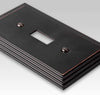 Steps Aged Bronze Cast - 4 Rocker Wallplate - Wallplate Warehouse 84R4VB 070686554869 4 Rocker