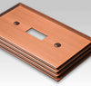 Steps Antique Copper Cast - 1 Toggle / 1 Duplex Wallplate - Wallplate Warehouse 84TDAC 070686554906 1 Toggle / 1 Duplex