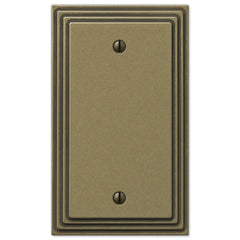 Steps Rustic Brass Cast - 1 Blank Wallplate