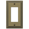 Steps Rustic Brass Cast - 1 Rocker Wallplate - Wallplate Warehouse 84RRB 070686331149 1 Rocker