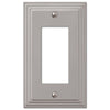 Steps Satin Nickel Cast - 1 Rocker Wallplate - Wallplate Warehouse 84RN 070686331101 1 Rocker