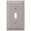 Steps Satin Nickel Cast - 1 Toggle Wallplate - Wallplate Warehouse 84TN 070686331064 1 Toggle