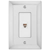 Studio Polished Chrome Cast - 1 Phone Jack Wallplate - Wallplate Warehouse 61PHCH 070686581223 Phone Jacks