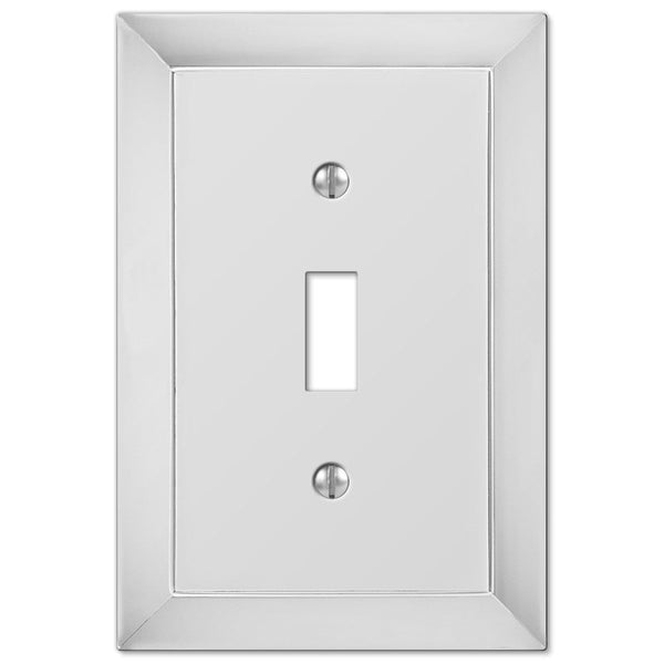Studio Polished Chrome Cast - 1 Toggle Wallplate - Wallplate Warehouse 61TCH 070686555835 1 Toggle
