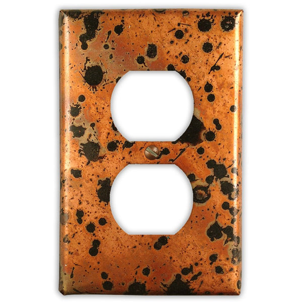 Sunburst Copper - 1 Duplex Wallplate - Wallplate Warehouse SUNBCOP1D 819332025700 1 Duplex