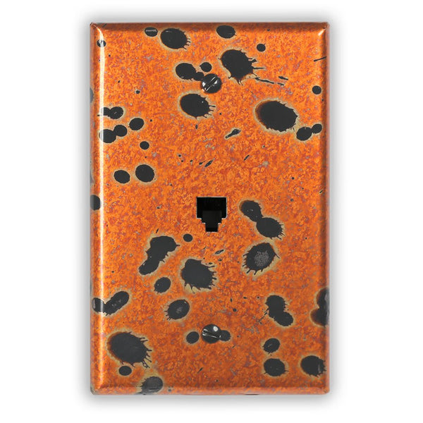 Sunburst Copper - 1 Phone Jack Wallplate - Wallplate Warehouse SUNBCOP1PJ 819332025755