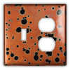 Sunburst Copper - 1 Toggle / 1 Duplex Wallplate - Wallplate Warehouse SUNBCOP1T1D 819332025397 1 Toggle / 1 Duplex