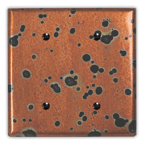 Sunburst Copper - 2 Blank Wallplate - Wallplate Warehouse SUNBCOP2B 819332025731 2 Blank