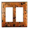 Sunburst Copper - 2 Rocker Wallplate - Wallplate Warehouse SUNBCOP2R 819332025342 2 Rocker