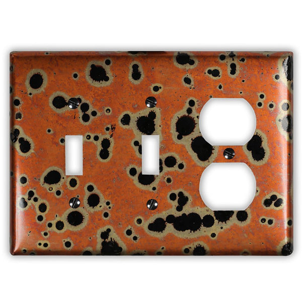 Sunburst Copper - 2 Toggle / 1 Duplex Wallplate - Wallplate Warehouse SUNBCOP2T1D 819332025694 2 Toggle / 1 Duplex
