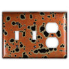 Sunburst Copper - 2 Toggle / 1 Duplex Wallplate - Wallplate Warehouse SUNBCOP2T1D 819332025694 2 Toggle / 1 Duplex