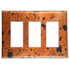 Sunburst Copper - 3 Rocker Wallplate - Wallplate Warehouse SUNBCOP3R 819332025359 3 Rocker