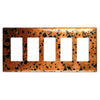 Sunburst Copper - 5 Rocker Wallplate - Wallplate Warehouse SUNBCOP5R 819332025373 5 Rocker