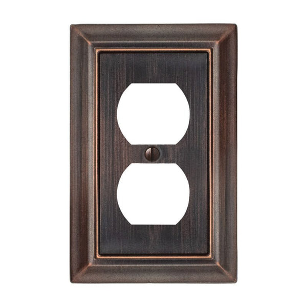 Sydney Aged Bronze Steel - 1 Duplex Wallplate - Wallplate Warehouse 150DDBNB 070686014387 1 Duplex