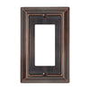 Sydney Aged Bronze Steel - 1 Rocker Wallplate - Wallplate Warehouse 150RDBNB 070686014394 1 Rocker