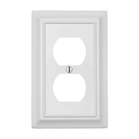 Sydney White Steel - 1 Duplex Wallplate - Wallplate Warehouse 150DWNB 070686014455 1 Duplex