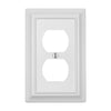 Sydney White Steel - 1 Duplex Wallplate - Wallplate Warehouse 150DWNB 070686014455 1 Duplex